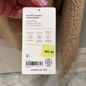 Athleta In The Clouds Sweatshirt - Tan/Beige